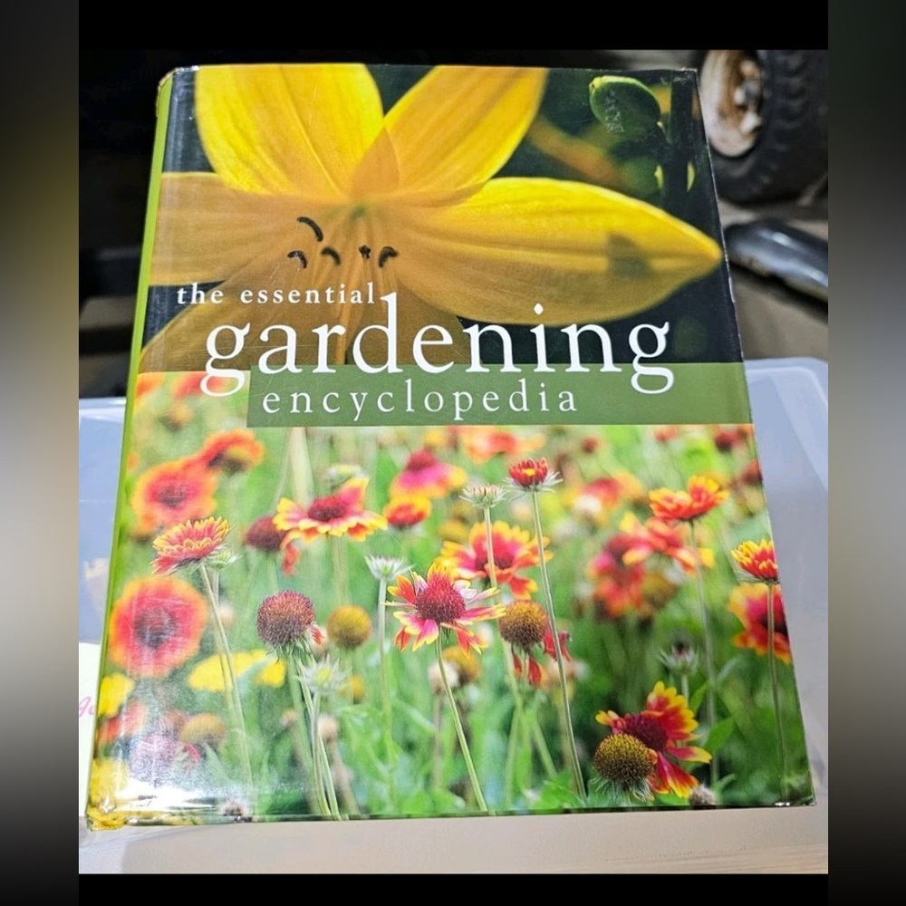 Gardening Encyclopedia Book with Floral Cover